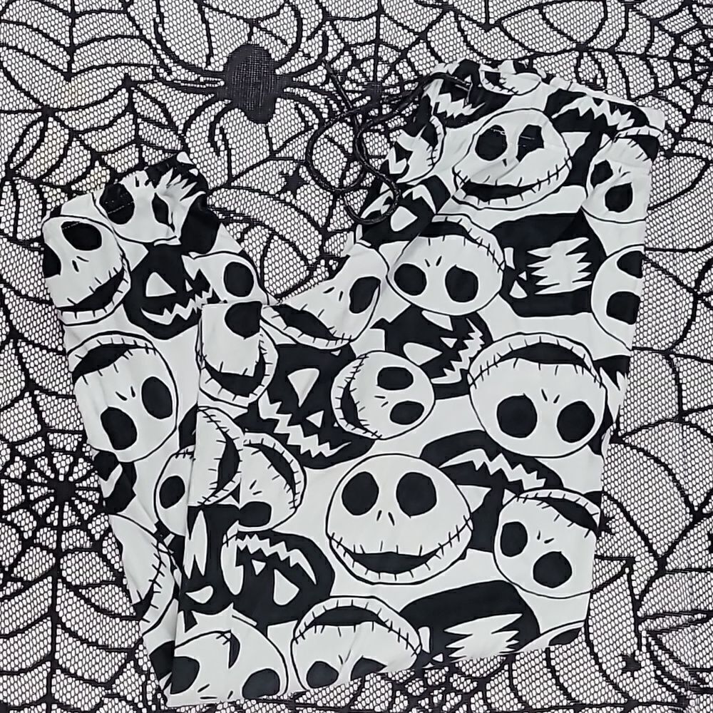 Nightmare Before Christmas Jack Skellington Jogger Pajama Pants Women's Size M
